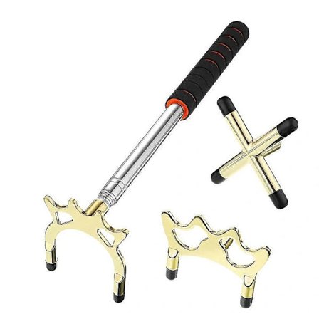 Sisäänvedettävä biljardikepin silta 3 irrotettavalla messinkisillan päällä Biljardipöytä Pool Cue
