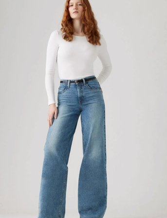 Levi's 728 Hr Wide Leg Sweet Success - Blue - 31 x 30