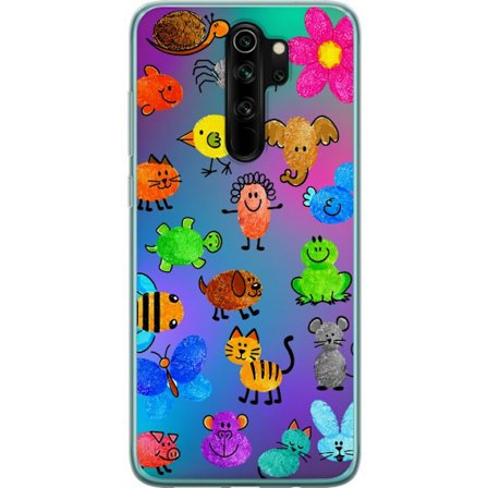 Yhteensopiva Puhelinkuori Xiaomi Redmi Note 8 Pro Little Scribble Friends