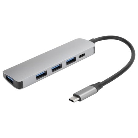 TypeC HUB Utökad Extern 4 Portar USB 3.0 PD Laddningsadapter Konverter Tillbehör