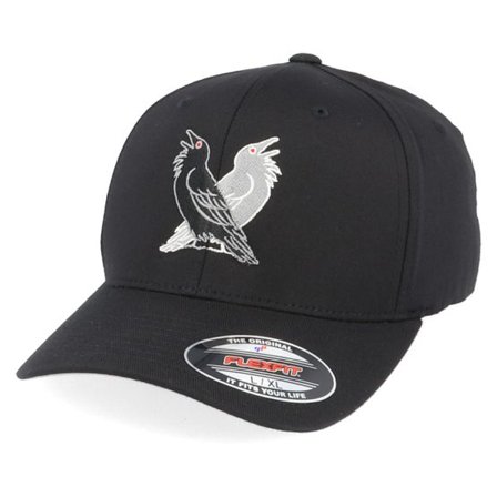 Vikings - Svart flexfit Keps - Hugin Munin Black Flexfit @ Hatstore