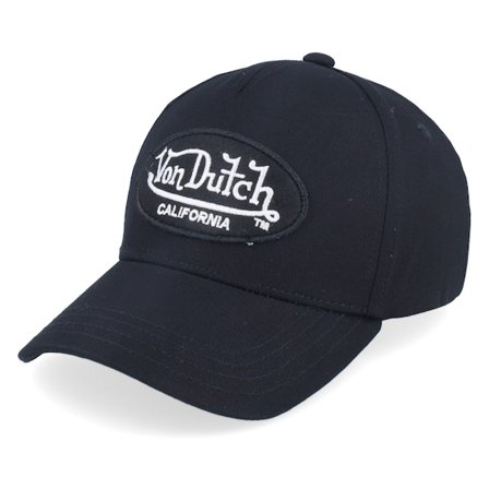 Kinder Von Dutch - Schwarz adjustable Cap - Kinder Oval Patch Black/Black Adjustable @ Hatstore