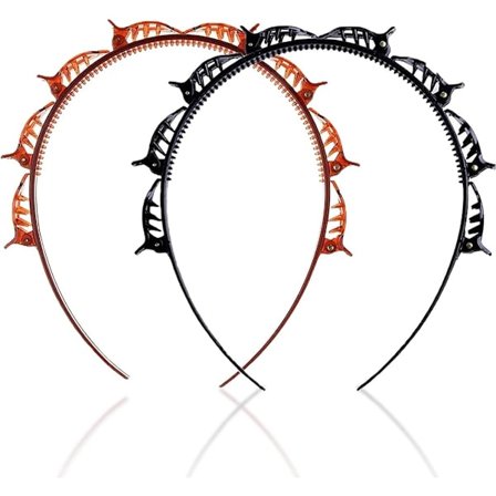 Pieces Hairb& w/ Clip - Tiara - Double Layer Twist Braid Headb&/Hairb&/Tiara w/ Clips