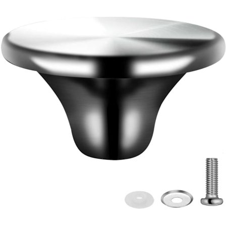 Støpejernsgryte-knott i rustfritt stål, erstatningsknott for grytelokk til Le Creuset