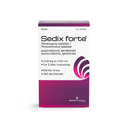 3 for 2 - Sedix Forte Sedix Forte 28 stk, Helse & Madvarer, Kosttilskud, Søvn