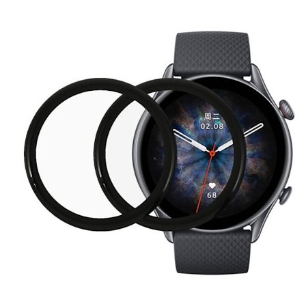 2Pcs Amazfit GTR 3 Pro curved PMMA screen protector