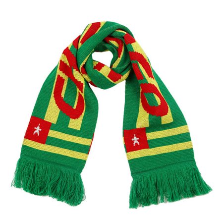 VM-fan-halstørklæde til jubel og støtte/strikket halsvarmer