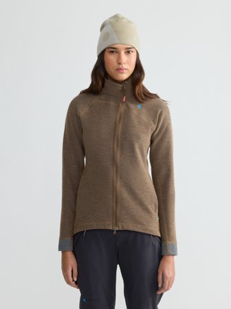 Klättermusen Hödur Zip Jacke Damen - Dark Sand - S