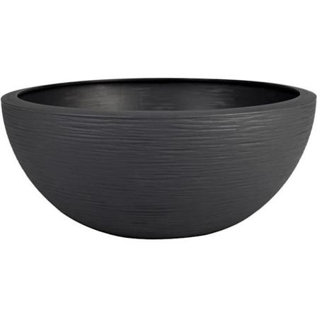 Blomkruka EDA Plast Round Graphit Up Antracitgrå Ø 40 cm 14,9 L Kolgrå