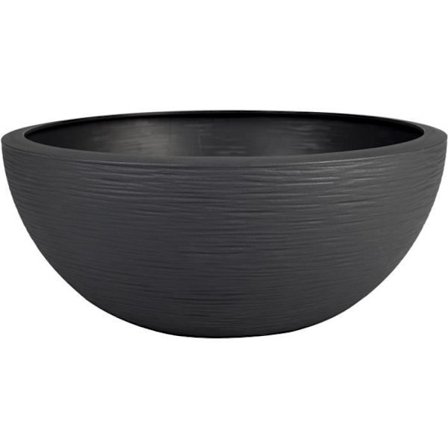 Pot vase Ø 40 cm - EDA - Graphit Up - 14,9 L - Indendørs / Udendørs - Ø 40 x H. 16,5 cm - Mørkegrå