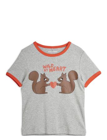 Wild At Heart Ss Tee Grey Mini Rodini
