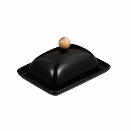 Smørboks med lokk Smørbeholder Keramisk smørholderbeholder for kjøkkenbenk Tilbehør