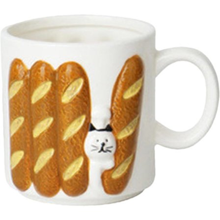 Brödmugg, Kopp i japansk stil, Mjölkte-mugg, Multifunktionell kaffemugg, Keramisk mjölkkopp, Te-mugg, Vatten-öl-mugg, Japansk keramisk mugg