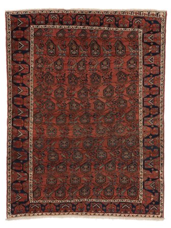 Colored Vintage Teppich Moderner Schwarz/Dunkelrot (Wolle, Persien/Iran)