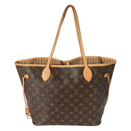 Louis Vuitton Vintage, Pre-owned Neverfull MM Monogram Bag Bruin, Dames, Maat:ONE Size,Canvas