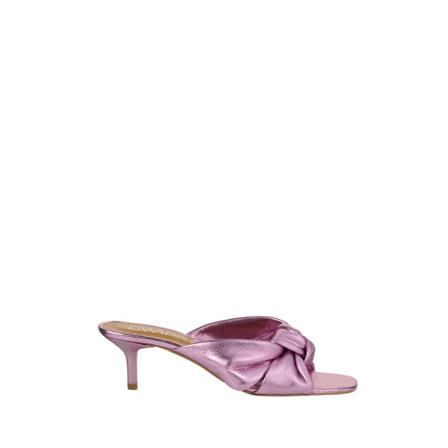 Dwrs, Palermo - Sandalette - Metallic | Topaz Paars, Dames, Maat:37 EU,leer