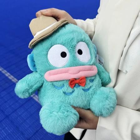 22cm Sanrio søt Hangyodon plysjdukke leker Anime utstoppede dyr pute hjem rom dekorasjon Kawaii barn bursdagsgave B