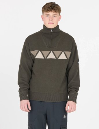 SOS Aboda Windstopper Uni Knit - Khaki green - XS