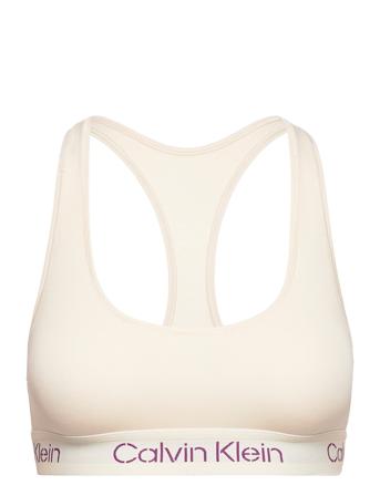 Unlined Bralette Lingerie Bras & Tops Soft Bras Bralette Creme Calvin Klein*Betinget Tilbud