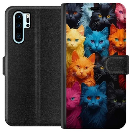 Yhteensopiva Lompakkokotelo Huawei Huawei P30 Pro Kissoja