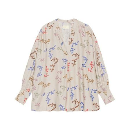 Moshi Moshi Mind Light Shirt Sakura Flower , Beige , Dames , Maat: S