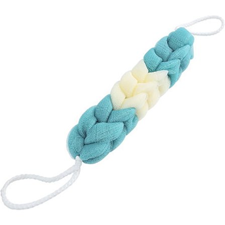 Lang Ryggskrubber, 57 cm Strekkbadesvamp med Taughåndtak - Dyprensende Nettingkroppssvamp for Dusj, Menn og Kvinner