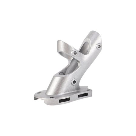 Flagstangsholder i aluminium, kraftig aluminiumsbeslag, flagstangsbraket, monteringsbeslag til flagstangsholder