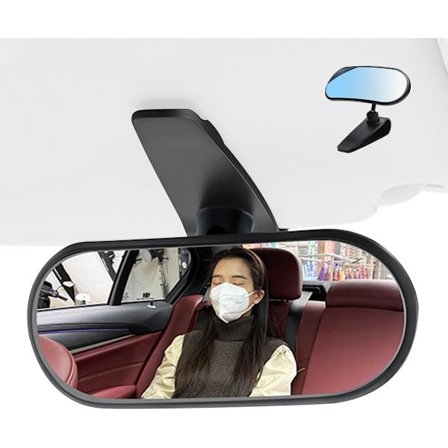 Vauvan taustapeili HD Panoraaminen 360 Säädettävä Autoihin ja Turvaistuimiin Yhteensopiva Useimpien Merkkien Kanssa Turvallinen Yöajo 13,7x5,7 Tuumaa