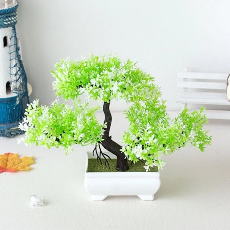 Konstgjorda Växter Bonsai Litet Träd Kruka Falska Växter Blommor Kruka Ornament för Hemfest Bröllopsdekoration Tillbehör