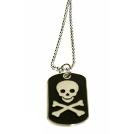 Halsband - Dog Tag Pirat
