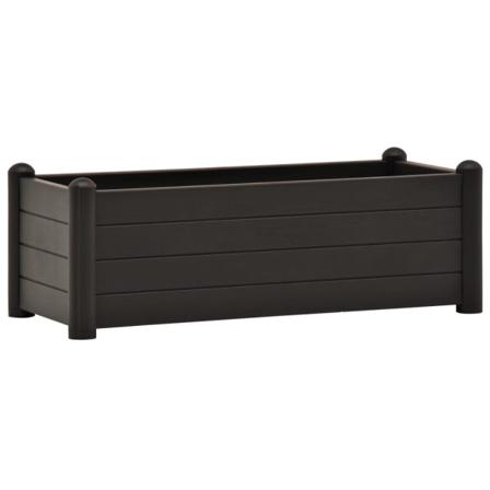 Vidaxl Upphöjd Odlingslåda Pp Antracit 100x43x35 Cm Antracit