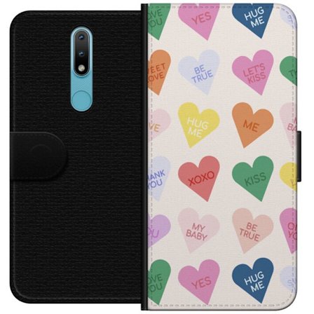 Kompatibelt Plånboksfodral till Nokia Nokia 2.4 CandyHearts