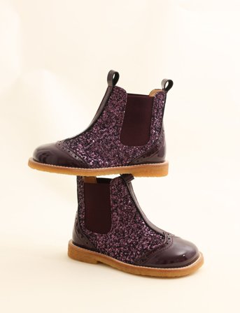 ANGULUS Booties - Flat - With Elastic - Purple - 26