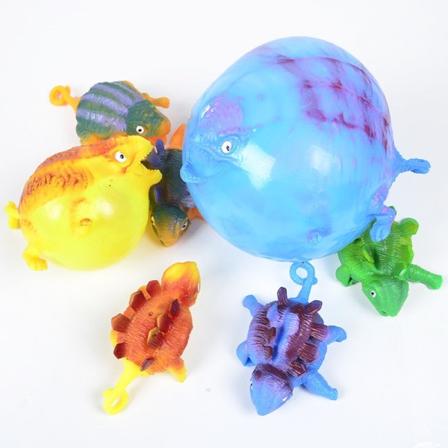 4 kpl Lapset hauskat puhallus eläimet täytteiset dinosaurukset ilmaventtiili pallot stressintorjunta käsi ilmapallo fidget juhla urheilu pelit lelu