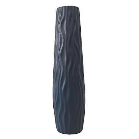 Stor Golvvas Hög Dekorativ Vas Texturerad Splittringsäker Golvstående Vas för Hem Vardagsrum Arbetsrum Inredning