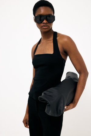 Felicia Wedin x NA-KD Harronnière ajustée à dos nu - - Noir - EU 36