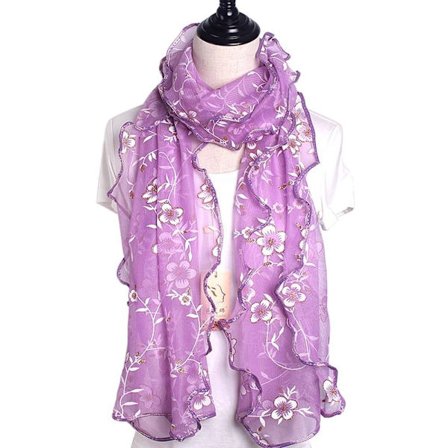 Dame Skjerf for kvinner Sjal Hode Wraps LILLA