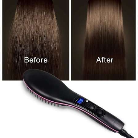 1-Pack Elektriska Håruträtningskammar Simply Straight Justerbar Värme Skadar Inte Elektriskt Hår S