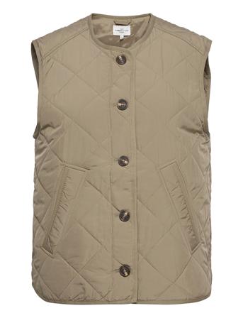 Feeney Vests Quilted Vests Beige Global Funk