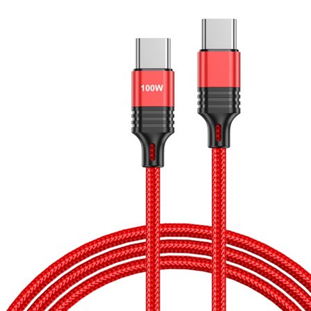 Typ C till Typ C PD 100W-kabel Snabbladdning QC4.0 USB C-datasladd för mobiltelefon bärbara datorer Surfplattor