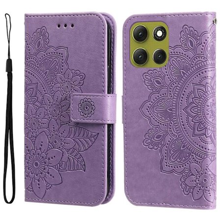 SKALO Motorola Moto G86 Power 5G Mandala Lompakkokotelo - Violetti