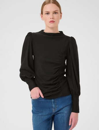 Gestuz Rifagz Puff Blouse - Black - XS