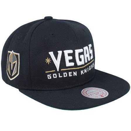 Mitchell & Ness - NHL Svart snapback Caps - Vegas Golden Knights Triple Play Black Snapback @ Hatstore