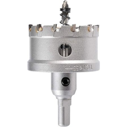 55mm Hulskærer med Tungsten Carbide Tænder, Tct Hulsav Bor til Rustfrit Stål, Plade, Metal (55mm)