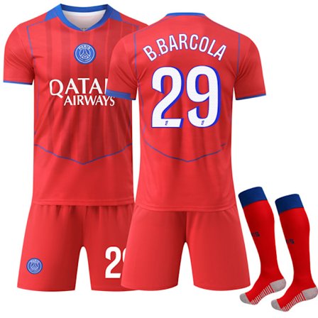 Uusi kausi 2025-2026 Paris Saint-Germain vierasjalkapallopaita peliasu nro 29 BARCOLA