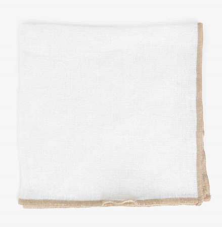 Lama Montebaldo Serviett Hvit Lin 38x38cm