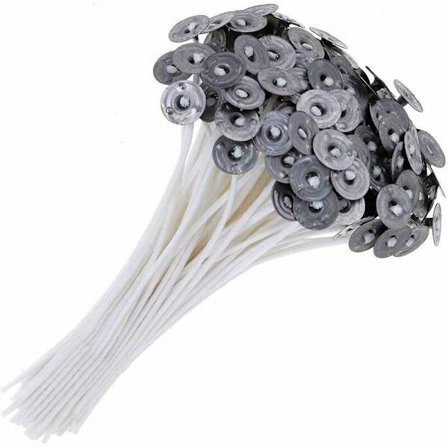 100 stk. stearinvæger 100% miljøvenlige -15cm DIY naturbomuldsvæger