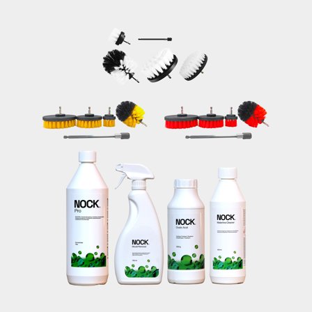 Grand kit d'entretien pour bateaux pour l'automne & le printemps NOCK, bateaux jusqu'à 35 pieds (eau douce), avec nettoyant tout usage antistatique, 1