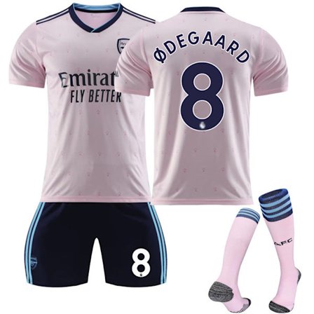 22-23 Arsenal Away Kids Football Kit nro 8 Ødegaard-sukilla