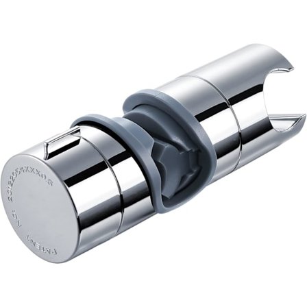Justerbar hånddusjholder, dusjholder for glidestang 16-19 mm ytre diameter i krombelagt ABS-plast (grå)